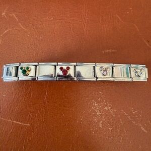 Disney Silver Mickey Charm Bracelet